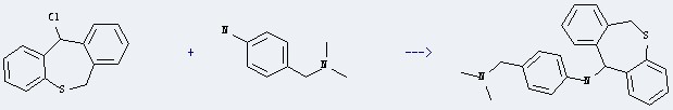 Benzenemethanamine,2-amino-N,N-dimethyl- can be used to produce N-(6,11-dihydrodibenzo[b,e]thiepin-11-yl)-4-(dimethylaminomethyl)aniline with 11-chloro-6,11-dihydrodibenzo[b,e]thiepin.